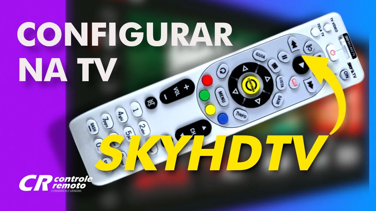Como configurar o controle remoto universal SKYHDTV para funcionar com sua TV.